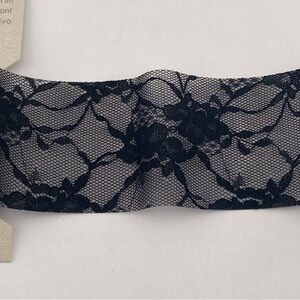 6) Black Lace Trim Iron On Fashion Bondex 2" x 36" Crafts Repair Create